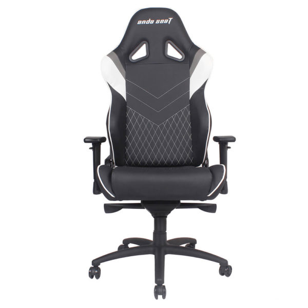 Anda Seat Assassin Black/White/Grey V2 - Full PVC Leather 4D Armrest Gaming Chair - Hình ảnh 2