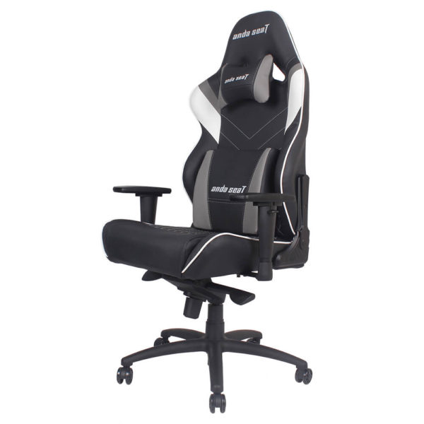Anda Seat Assassin Black/White/Grey V2 - Full PVC Leather 4D Armrest Gaming Chair - Hình ảnh 4