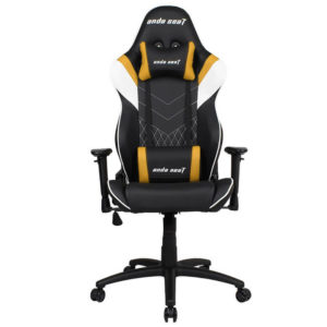 Anda Seat Assassin Black/Yellow V2 - Full PVC Leather 4D Armrest Gaming Chair