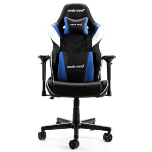 Anda Seat Assassin King V2 Black/Blue - Full PVC Leather 4D Armrest Gaming Chair