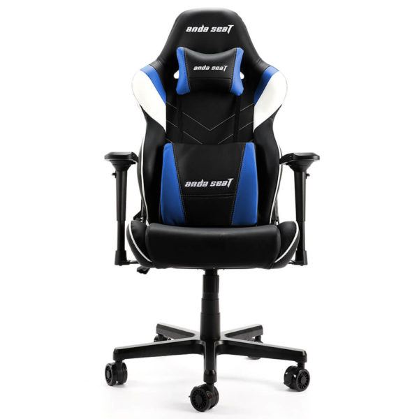 Anda Seat Assassin King V2 Black/Blue - Full PVC Leather 4D Armrest Gaming Chair