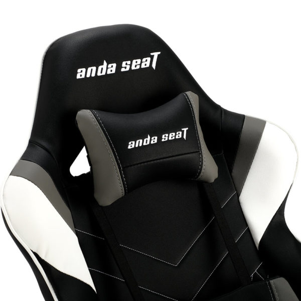 Anda Seat Assassin King V2 Black/White/Grey - Full PVC Leather 5D Armrest Gaming Chair - Hình ảnh 10