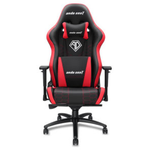 Anda Seat Spirit King Black/Red - Full PVC Leather 4D Armrest Gaming Chair