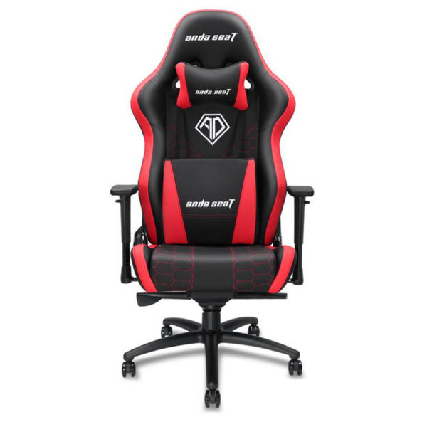 Anda Seat Spirit King Black/Red - Full PVC Leather 4D Armrest Gaming Chair