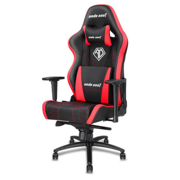 Anda Seat Spirit King Black/Red - Full PVC Leather 4D Armrest Gaming Chair - Hình ảnh 2