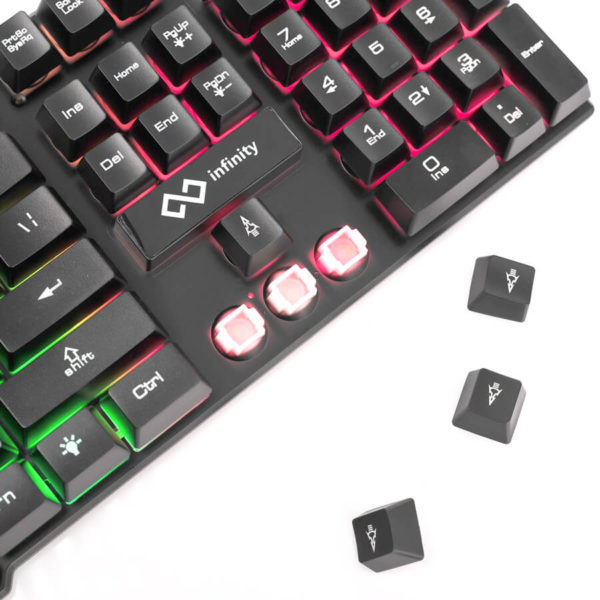 Phím led gaming Infinity Aqua Black - Ảnh 3