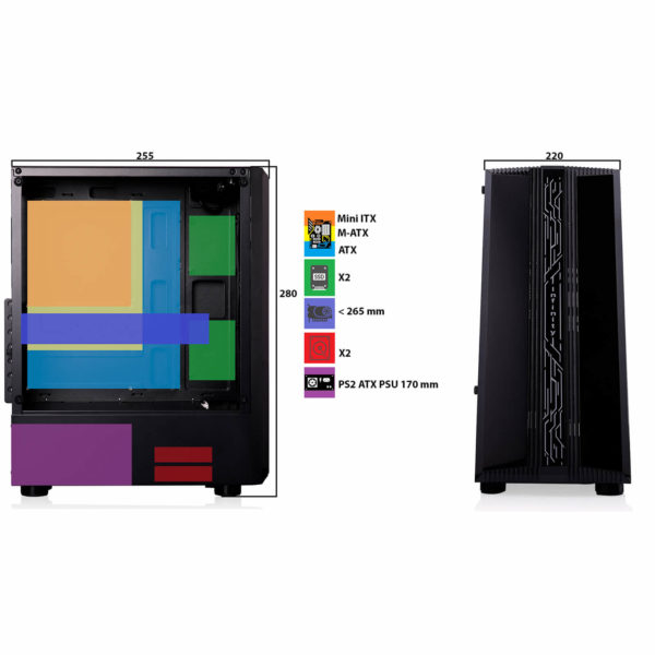 Infinity Denki Pro - Tempered Glass Gaming Case - Hình ảnh 8