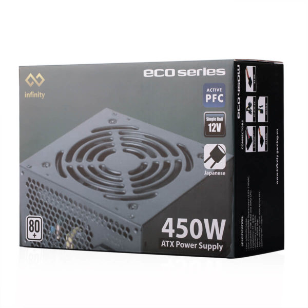 Infinity ECO 450W 80Plus Single Rail - True Power - Hình ảnh 3