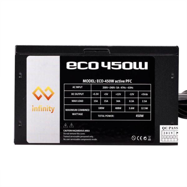 Infinity ECO 450W 80Plus Single Rail - True Power - Hình ảnh 7