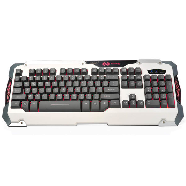 Phím led giả cơ gaming Infinity Phoenix White/Grey - Ảnh 4