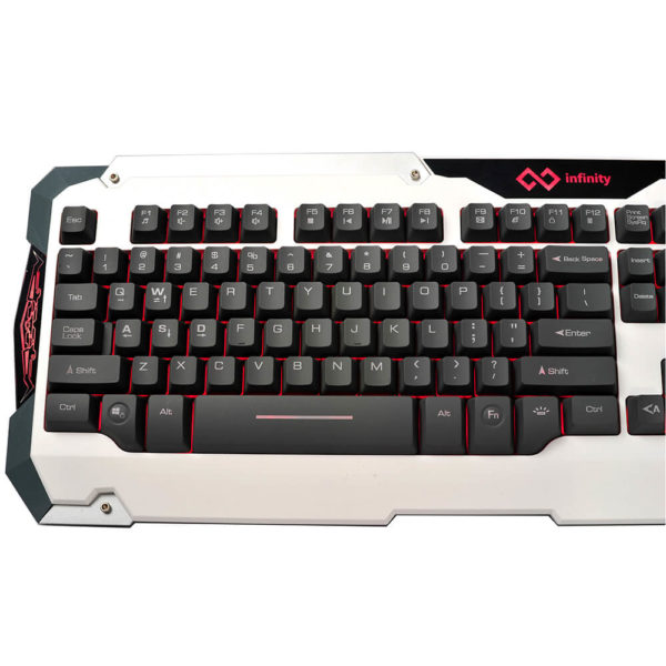 Phím led giả cơ gaming Infinity Phoenix White/Grey - Ảnh 6