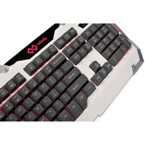 Phím led giả cơ gaming Infinity Phoenix White/Grey - Ảnh 8