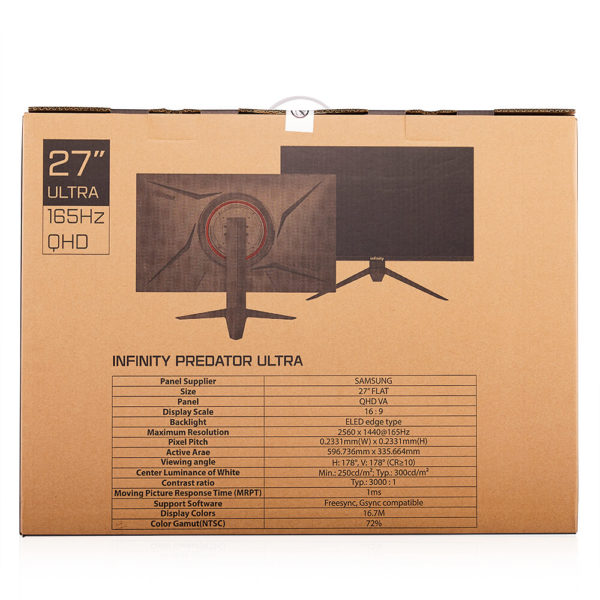 Infinity Predator Ultra - 27" 2K 165Hz Gaming mornitor - Hình ảnh 13