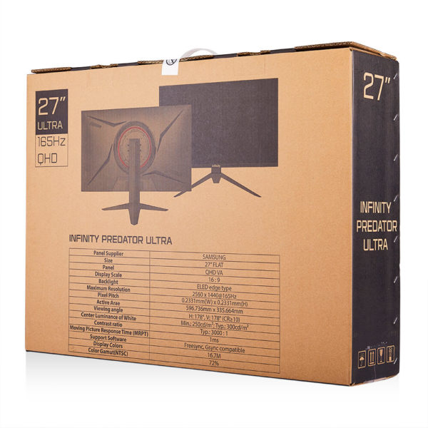 Infinity Predator Ultra - 27" 2K 165Hz Gaming mornitor - Hình ảnh 15