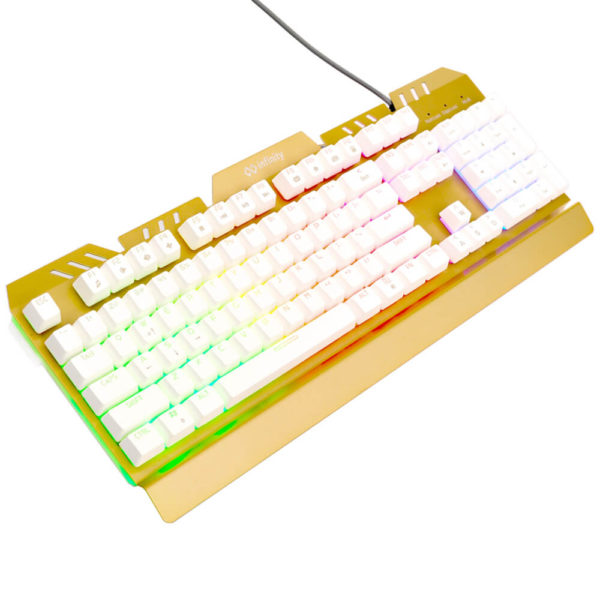 Phím led giả cơ gaming Infinity Zeus Aluminium Gold - Hình ảnh 5