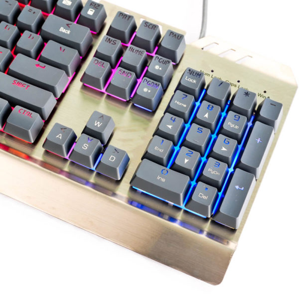Phím led giả cơ gaming Infinity Zeus Aluminium Gold - Hình ảnh 12