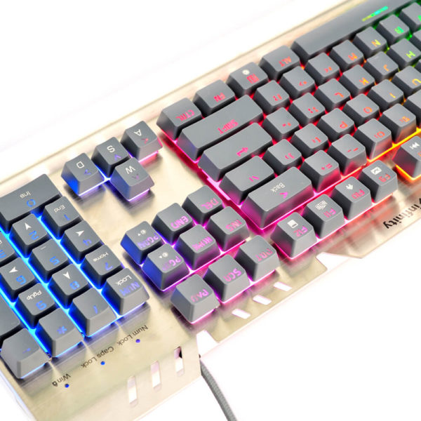 Phím led giả cơ gaming Infinity Zeus Aluminium Gold - Hình ảnh 8