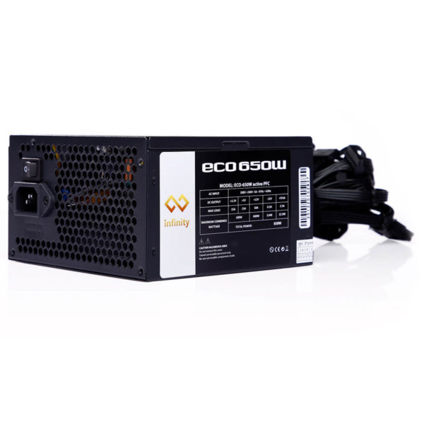 Infinity Eco 650w - 80 Plus - Active PFC - Single Rail - Hình ảnh 9