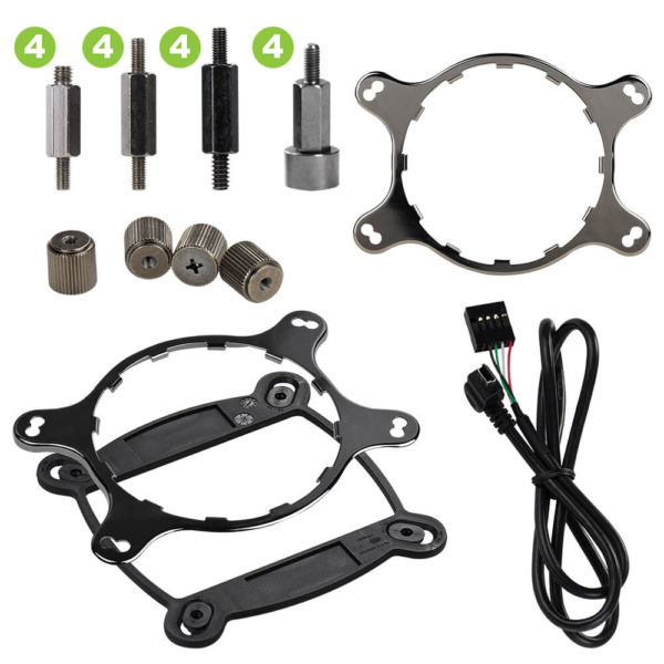 EVGA CLC 360mm All-In-One RGB LED CPU Liquid Cooler - 3x FX12 120mm PWM Fans - Hình ảnh 6