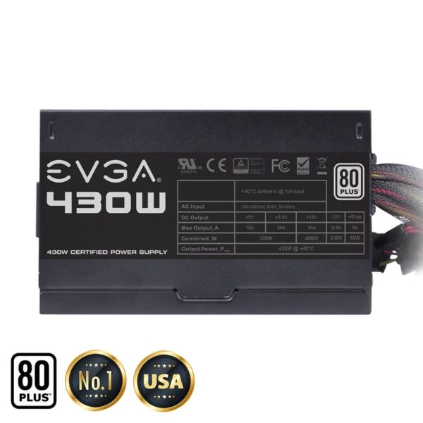 EVGA 430 W1 - 80+ WHITE 430W -  Hard Line - Hình ảnh 3