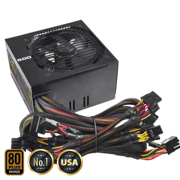 EVGA 500 B1 - 80+ BRONZE 500W -  Hard Line - Hình ảnh 2