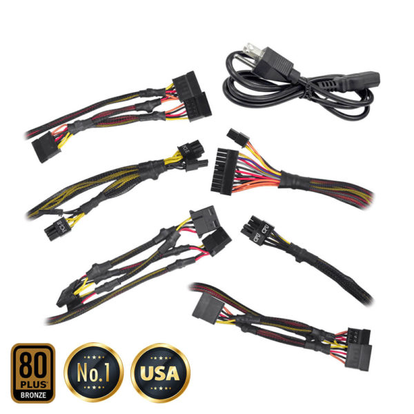 EVGA 500 B1 - 80+ BRONZE 500W -  Hard Line - Hình ảnh 6