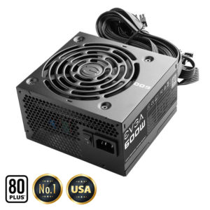 EVGA 600 W1 - 80+ WHITE 600W -  Hard Line