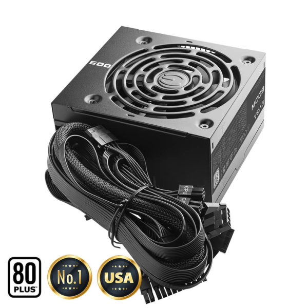 EVGA 600 W1 - 80+ WHITE 600W -  Hard Line - Ảnh 2