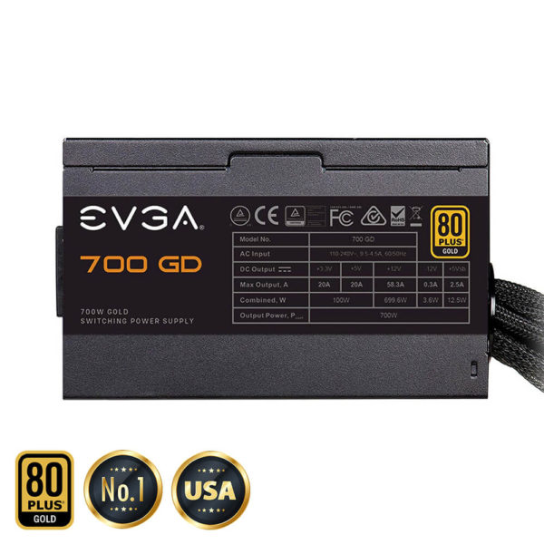 EVGA 700 GD - 80+ GOLD 700W - Hard Line - Hình ảnh 3