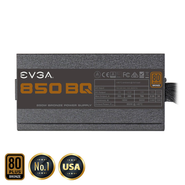 EVGA 850 BQ - 80+ BRONZE 850W -  Semi Modular - Hình ảnh 3