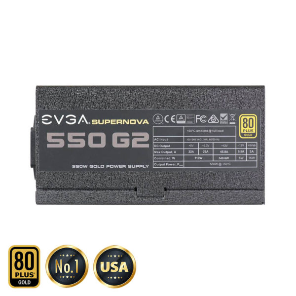 EVGA SuperNOVA 550 G2 - 80+ GOLD 550W -  Fully Modular - Hình ảnh 4