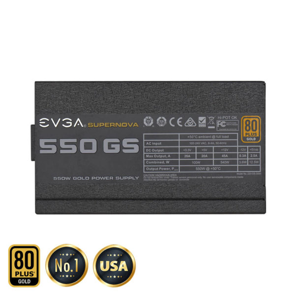 EVGA SuperNOVA 550 GS - 80+ GOLD 550W -  Fully Modular - Hình ảnh 3