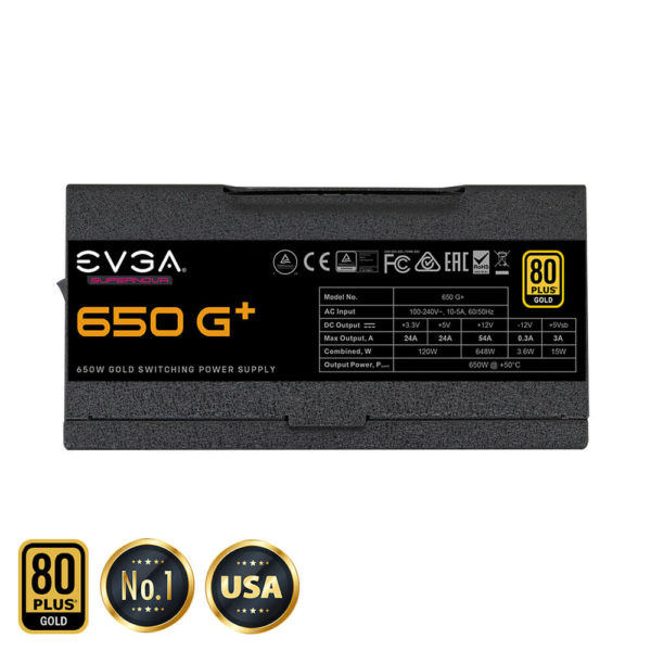 EVGA SuperNOVA 650 G+ - 80+ GOLD 650W -  Fully Modular - Hình ảnh 4