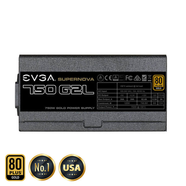 EVGA SuperNOVA 750 G2L - 80+ GOLD 750W -  Fully Modular - Hình ảnh 3