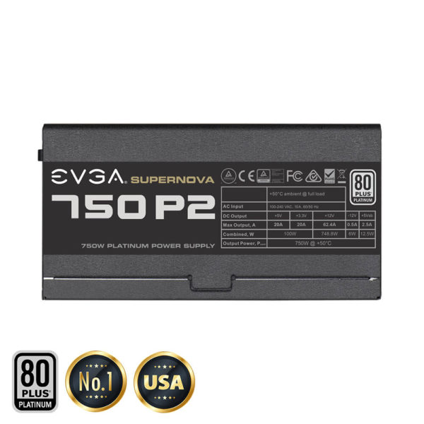 EVGA SuperNOVA 750 P2 - 80+ Platinum 750W -  Fully Modular - Hình ảnh 4