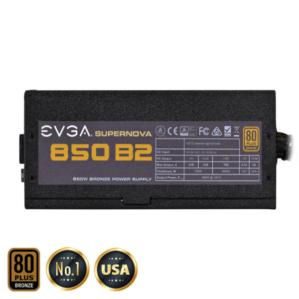 EVGA SuperNOVA 850 B2 - 80+ BRONZE 850W -  Semi Modular - Hình ảnh 3