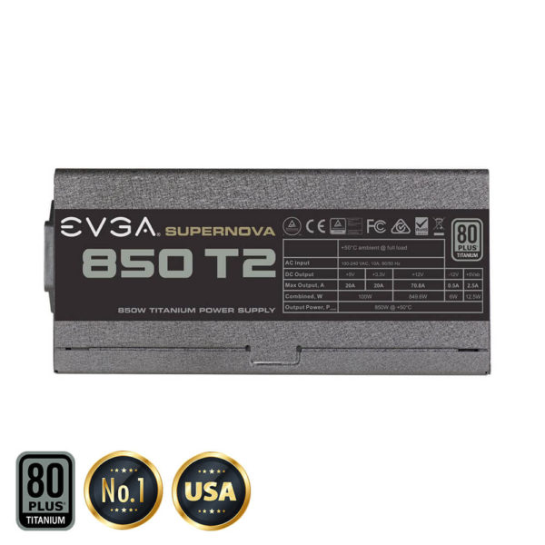 EVGA SuperNOVA 850 T2 - 80+ TITANIUM 850W -  Fully Modular - Hình ảnh 4