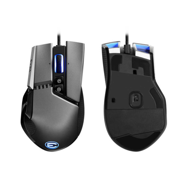 EVGA X17 Gaming Mouse - Wired - Grey - Customizable - 16,000 DPI - 5 Profiles - 10 Buttons - Ergonomic - Hình ảnh 5