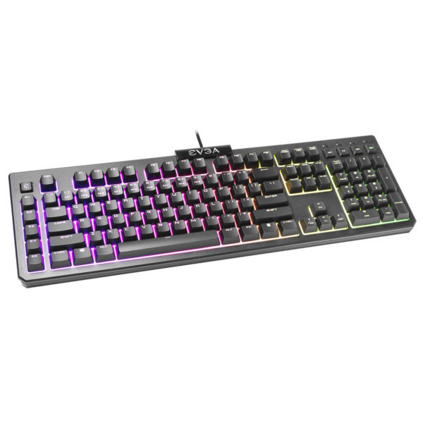 EVGA Z12 - RGB Gaming Keyboard - RGB Backlit LED - 5 Programmable Macro Keys - Dedicated Media Keys - Water Resistant - Ảnh 2
