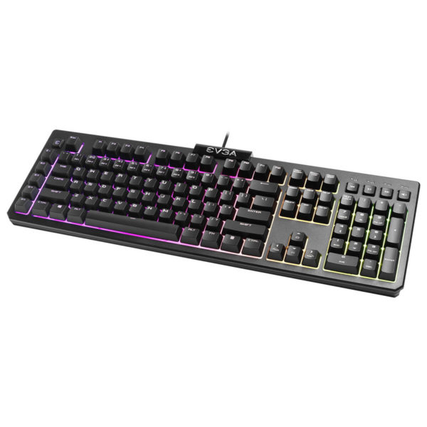 EVGA Z12 - RGB Gaming Keyboard - RGB Backlit LED - 5 Programmable Macro Keys - Dedicated Media Keys - Water Resistant - Ảnh 3