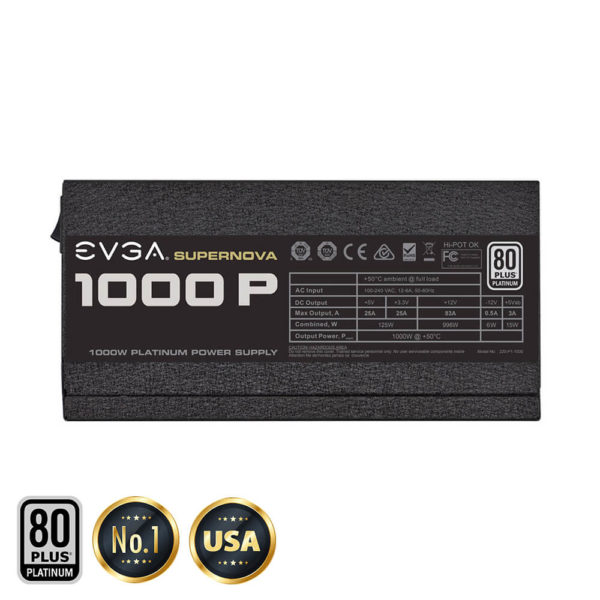 EVGA SuperNOVA 1000 PS - 80+ Platinum 1000W -  Fully Modular - Hình ảnh 4