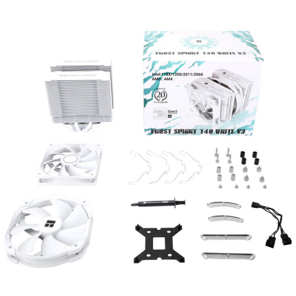 Thermalright Dual-Tower Frost Spirit 140 White V3 - CPU Air Cooler - Hình ảnh 6