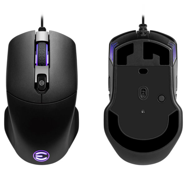 EVGA X12 Gaming Mouse - 8K - Wired - Black - Customizable - Dual Sensor - 16,000 DPI - 5 Profiles - 8 Buttons - Ambidextrous Light Weight - RGB - Hình ảnh 5