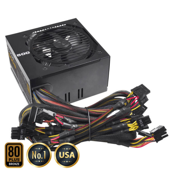 EVGA 500 B1 - 80+ BRONZE 500W -  Hard Line - Hình ảnh 2