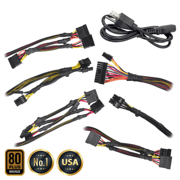 EVGA 500 B1 - 80+ BRONZE 500W -  Hard Line - Hình ảnh 6