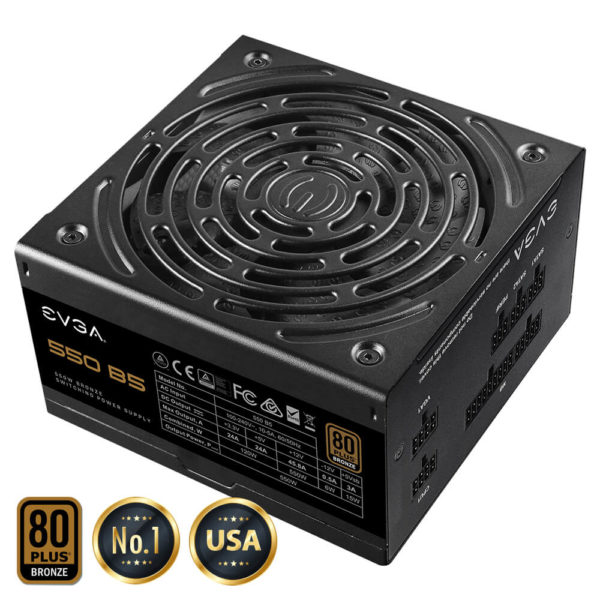 EVGA 550 B5 - 80+ BRONZE 550W -  Fully Modular - Hình ảnh 2
