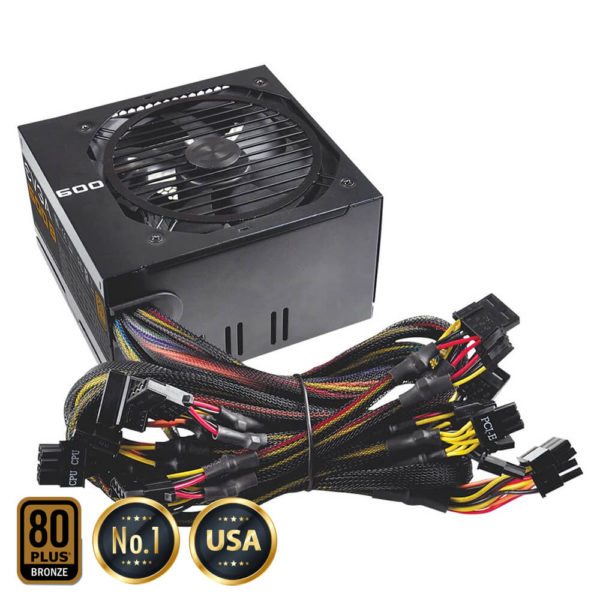 EVGA 600 B1 - 80+ BRONZE 600W -  Hard Line - Hình ảnh 2