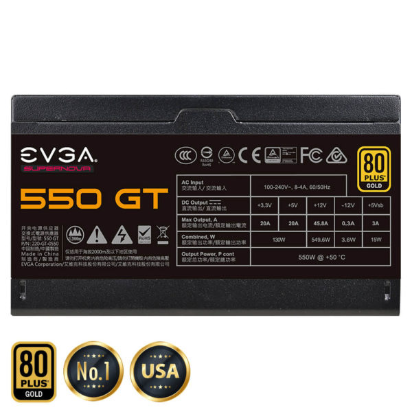 EVGA SuperNOVA 550 GT - 80+ GOLD 550W -  Fully Modular - Hình ảnh 3