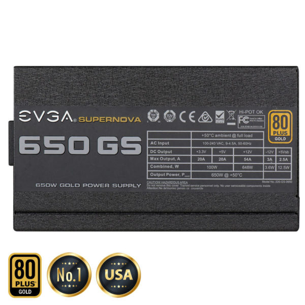 EVGA SuperNOVA 650 GS - 80+ GOLD 650W -  Fully Modular - Hình ảnh 3