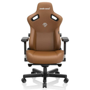 Andaseat Kaiser 3 Bentle Brown – Size L/XL - Premium PVC Leather Gaming Chair